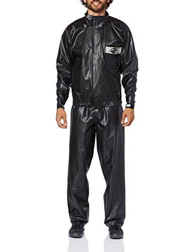 Capa de Chuva com Toca + Calça Street Moto Tam. P sem Forro e Impermeável Preto Atrio - MT080