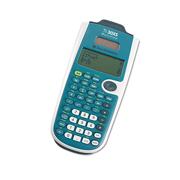 Texas Instruments TI-30XS MultiView Wissenschaftlicher Taschenrechner, 16 Stellen, 4 Zeilen, Akku/Solar, Blau/Weiß – Bild 4