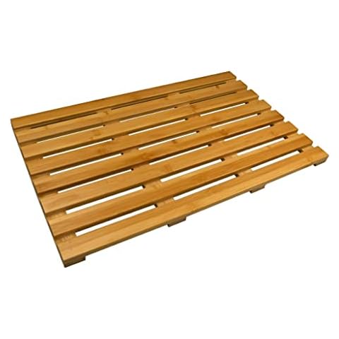 Unibos Non-Slip Bamboo Shower Mat Cover