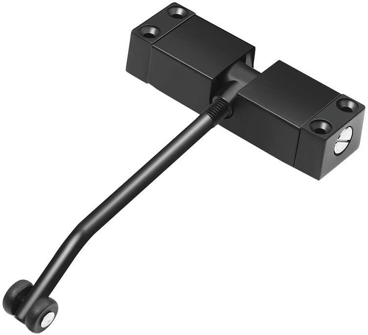 Automatic door closers,Door Closer Stainless Steel Door Closer Adjustable Force Pulley Mute Automatic Door Closing Device Suitable For Many Types Of Doors Door Closers (Color : Black) ( Color : Onecol