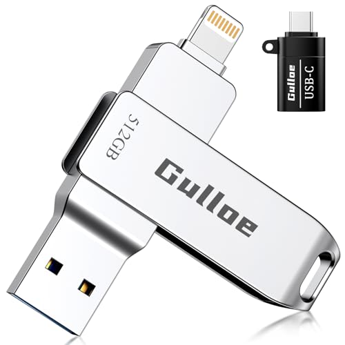 Gulloe 512GB iPhone Flash Drive for Photos