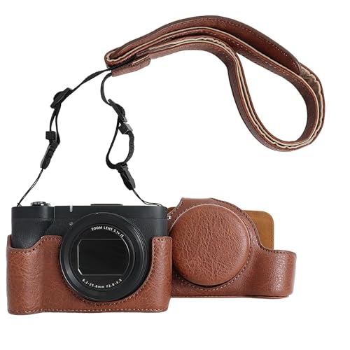 Étui pour Canon V10 Rieibi en cuir PU avec bandoulière réglable