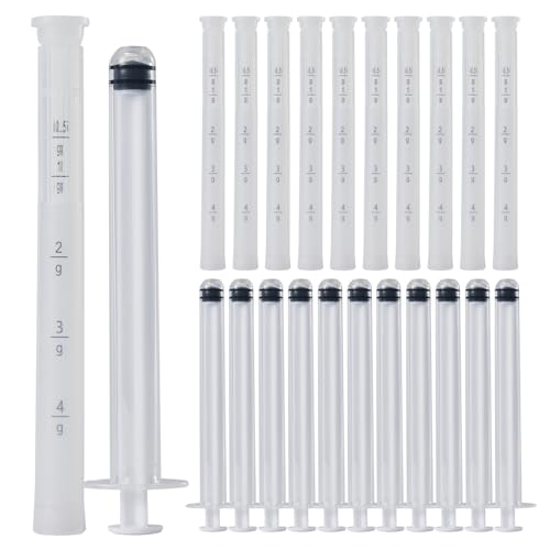 Image of 20 Pcs Disposable Vaginial Cream Applicator, with Dosage Markings Fit to Most Lub, Cream, or Gels