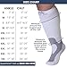 Medical Compression Socks for Women and Men 20-30mmHg Plus Size - Extra Wide Calf Opaque Compression Stockings for Nursing, Lymphedema, Varicose Veins Circulation - White, Medium - A601R