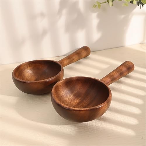 Cucharón de madera Ultensils de diseño elegante para servir caldos 6
