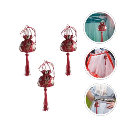 Alipis 3pcs Bolsas delicadas vacías tipo sachet miniatura 7