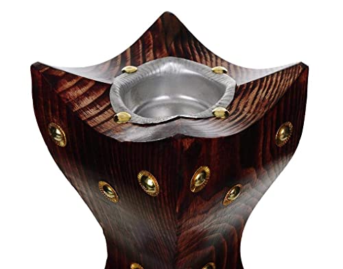 Image of Wooden Incense Burner and dhoop dani /Stand