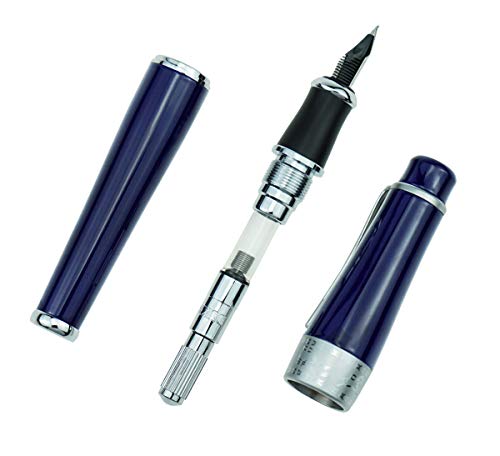 Stylo plume Duke 2009 Charlie Chaplin pointe fine avec pochette bleu design classique
