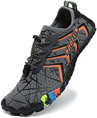 ziitop Badeschuhe Damen Herren Strandschuhe Schnell Trocknend Wasserschuhe Drainagelöcher Strand Schwimmschuhe Unisex Barfußschuhe für Kajakfahren Fitnessstudio Traillauf Wandern Gr.35-46