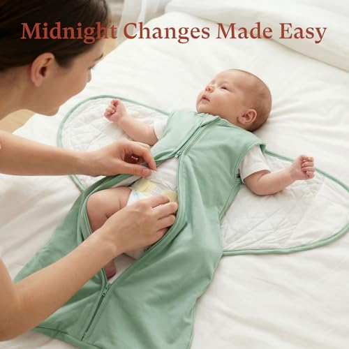Image of 1.0 TOG Swaddle Sleep Sack, Adjustable Wearable Blanket for Infants and Newborns 3-6 Months, Perfect for New Moms, Small