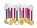 ULwysd Medal Holder, Medals Display Hanger Rack for Over 50 Medals – Brushed Stainless Steel Wall Mount Easy to Install Race Runner Medal Frame