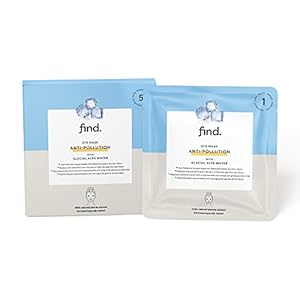 Amazon-merk: find. Oogmasker tegen onzuiverheden met gletsjerwater uit de Alpen, 5 stuks