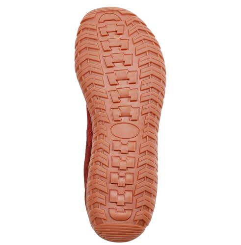 JUJIAOSO Unisex Wide Barefoot Shoes for Men Women Outdoor Trail Running Minimalist Walking Shoes Lightweight and Breathable(Wine red,Women 7/Men 6) by JUJIAOSO - Image 7