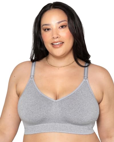 Image of Curvy Couture Women's Plus Size Wireless Bra - Seamless, Soft & Comfortable Fit