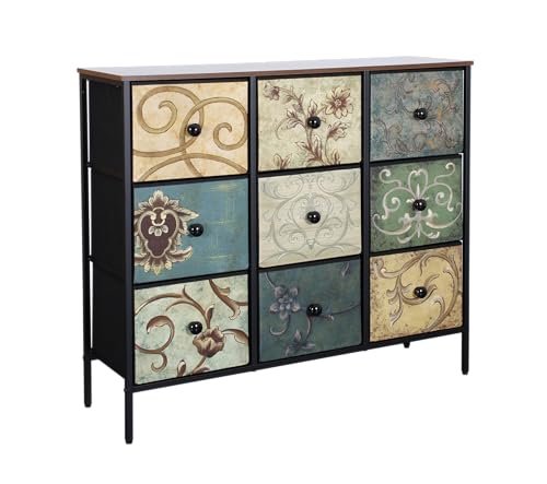 Image of Amazon Brand - Umi Fabric Chest of Drawers for Storage Closet Storage Units Dresser Storage Organizer Chest of Drawers Storage Organizer for Living Room Bedroom Wardrobe Clothes Book - 100x29.8x89cm