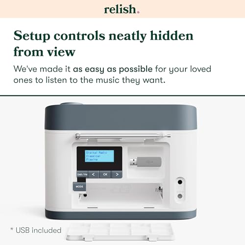 image for Relish - Simple Portable FM Radio and MP3 Music Player for Seniors, El