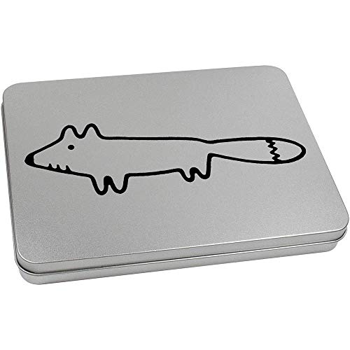 Azeeda 220mm 'Cute Fox' Metal Hinged Tin/Storage Box (TT00121248)
