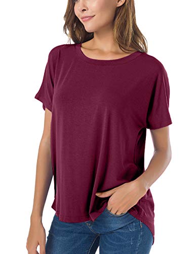 Image of Herou Women's Loose Fit T-Shirts Short Sleeve Crew Neck Casual Tee Tops