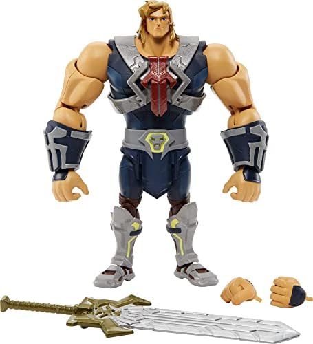 Masters of the Universe Masterverse Animated He-Man Action Figure with Accessories, 7-inch MOTU Collectible Gift