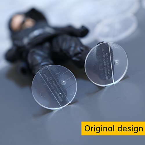 Image of 100PCS Action Figure Support Stand with Peg, 6 inch Figures Toy Display Stands Holder Bases, Compatible with 1 /12 Mavel Legends Series /GiJeo Classified Series /D C /Mo tu Models