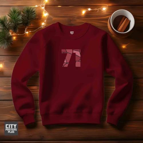 Sweat 71 Number unisexe le pull confortable contre le froid