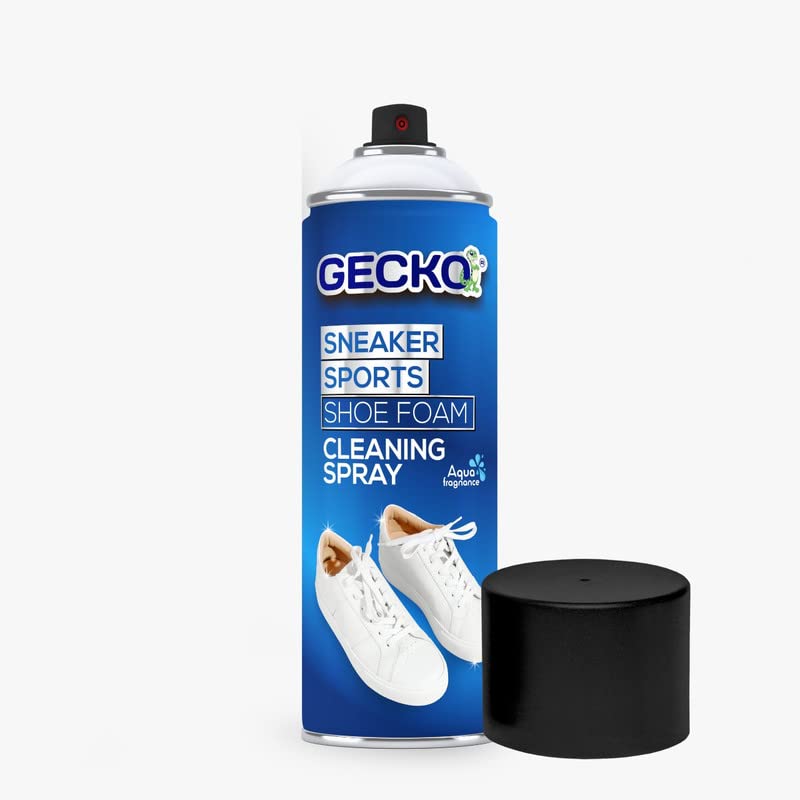 FORMULATION 101 X Gecko Sneaker Cleaner Foam Spray for Suede & Leather | White Shoe Cleaner - Removes Dirt, Stains, Odors, and Bacteria | Pack of 1 | 200 ML + Brush - Image 7 thumbnail