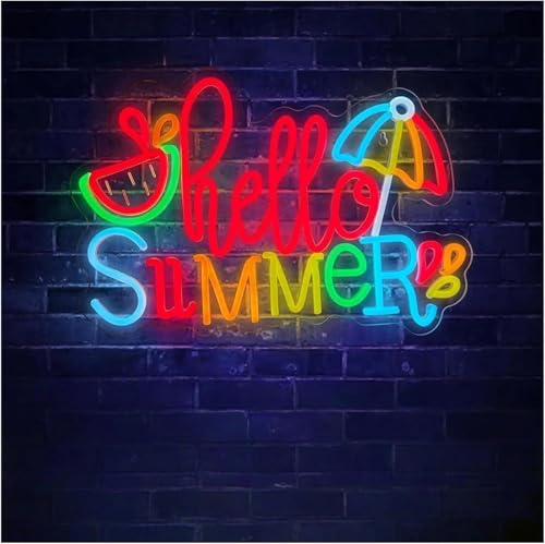 Néon LED Bonjour L'été, le cadeau déco mural parfait - 3