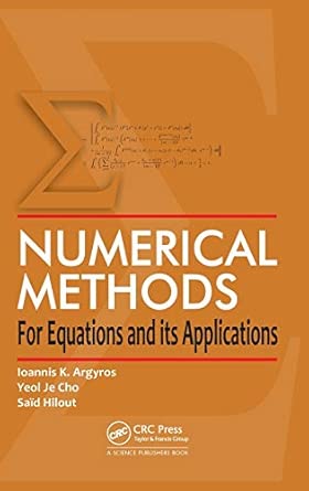 Numerical Methods for Equations and its Applications book cover
