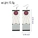 Tanjiro &Hanafuda Earrings, Acrylic Earrings, Kimetsu No Yaiba Cosplay Anime Earrings (ear hook 1)