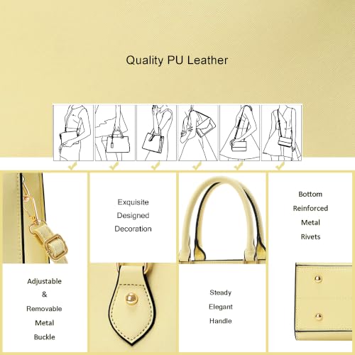 Image of CHICAROUSAL Crossbody Purses and Handbags for Women PU Leather Tote Top Handle Satchel Shoulder Bags