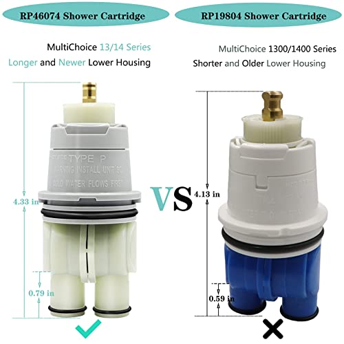 Rp46074 Shower Valve Cartridge Assembly Compatible For Shower And Tub 13/14 Series Faucet, Single-Handle Valve Cartridge Repair Assembly, Replacement Monitor Cartridge, 2 #TOP1