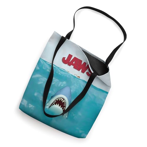 Bolso tote con diseño 3D del póster del 50.o aniversario de Jaws, frente y dorso miniatura 2