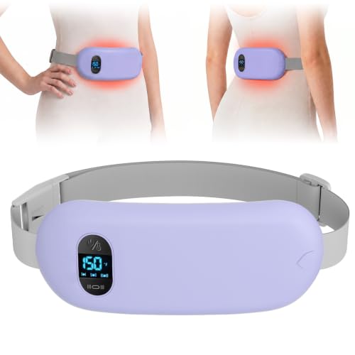 Image of Portable Heating Pad for Cramps Upgraded Cordless Electric Period Heat Pad for Back Menstrual Belt 6 Heat 6 Massage Mode Gifts for Women Girl Her Girlfriend