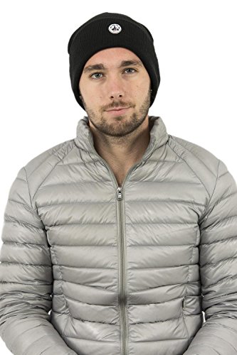 Gorro JOTT Jim negro de lana tejida y gorros de invierno casuales