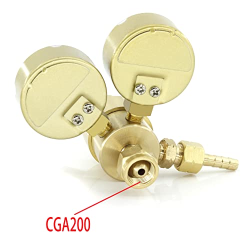 Rx Weld Oxygen And Acetylene Regulators Welding Gas Gauges Pair - Rear Entry -Compatible With Victor Welding Gas Torch Cutting - Cga540 And Cga200 #TOP3