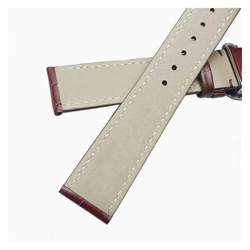Bracelet montre cuir bleu 21mm pour complications horlogères