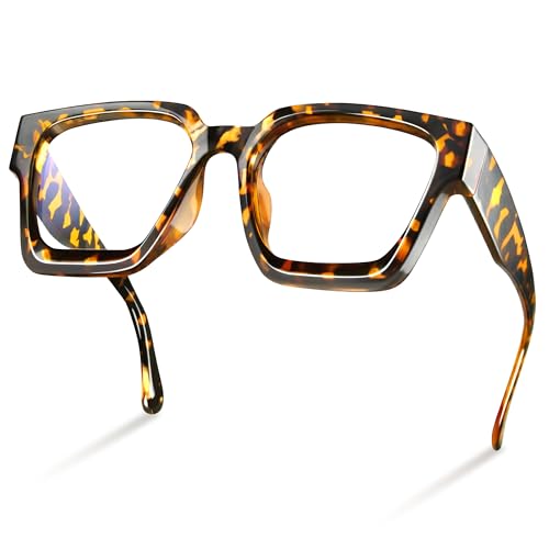 Livho Oversized Rectangle Glasses for Women & Men