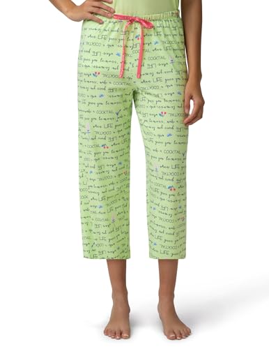 Image of HUE Women's Spring Pajama Separates Soft Whimsical Print Pjs with Flowers, Animals, Garden Themed Pjs, Cocktails