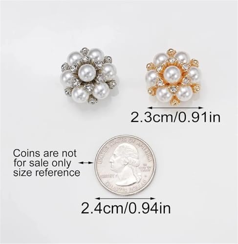 Fundas de botones de diamantes de imitación con cristales premium y clip de alta fijación 3