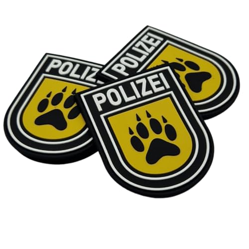 K9 Wappen Rubber Patch mit Klett, Polizei, taktisches Abzeichen, Dienstkleidung, Einsatzweste, Uniform, Hundestaffel