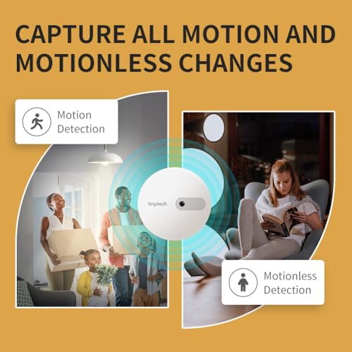 Human Presence Sensor ES1,Smart Motion Sensor with 24G mmWave Radar,Occupancy Sensor Requires Tuya Zigbee Hub for Home Security and Automation,Compatible with Alexa,Smart Life,Z2MQTT,ZHA - Image 4