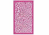 BIANCHERIAWEB Telo Mare Grande 100x180 Spugna Spiaggia Piscina Maui Maculato D24 Telo Mare Rosa
