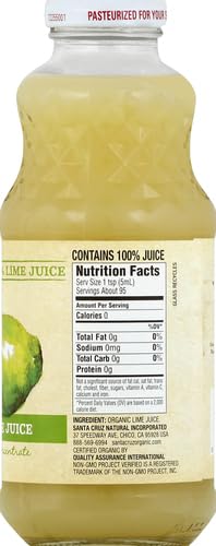 Miniatura 8 de SANTA CRUZ Lime 100 Organic Juice 16 onzas
