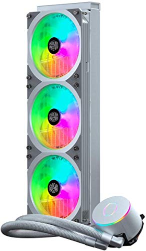 Cooler Master MasterLiquid ML360P Silver Edition Liquid Cooler, All-In-One (AIO) Raffreddamento a Liquido, Radiatore da 360mm, 1 x 360mm PWM SF360R ARGB Fan, Design del profilo della ventola ingtegrat