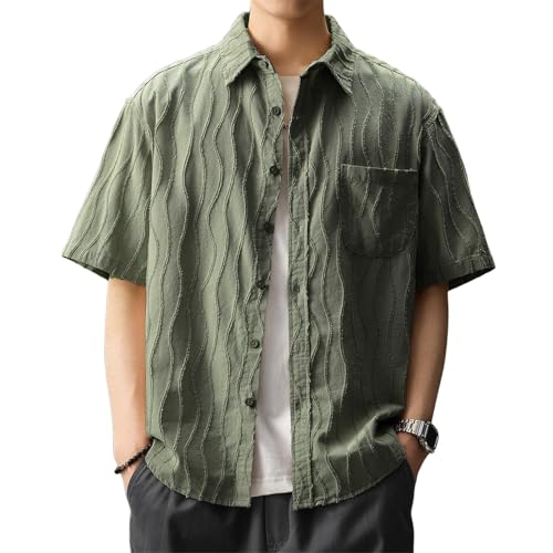 Chemise homme manche courte décontractée idéale trajet et week-end