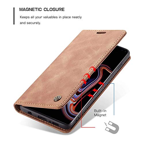 Image of ClickCase for Realme Narzo 20 pro Sheepskin Series Faux Soft Leather Wallet Flip Case Kick Stand with Magnetic Closure Lightweight Slim Flip Cover for Realme Narzo 20 pro (Beige Brown)