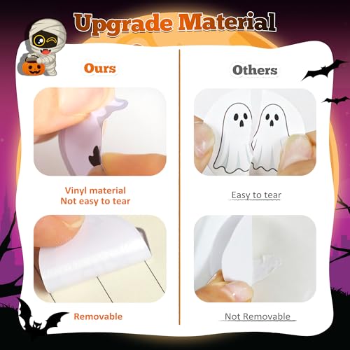 Halloween Stickers 48 Sheets 8.6" X 5.8" Halloween Party Favors Crafts Activities Goodie Bag Stuffers Games Decorations for Kids Toddlers Classroom Gifts Supplies Treats Giveaways — view 2
