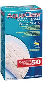 Amazon.com: Aquaclear A1371 30-Gallon Biomax, 65g (2.3OZ