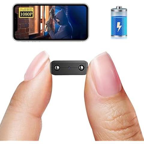 Smallest WiFi Camera,HD1080P Wireless Portable Camera with Video Recording Live Feed,Nanny Cam,Baby Monitor with Upgraded Night Vision,Motion Detection,Cloud Storage for Security with iOS Android APP Cover