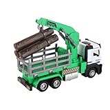 [Jouet de camion en bois passionnant] Amusez-vous en faisant semblant de transporter des bûches avec ce jouet de camion en bois attrayant.